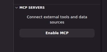 MCP Servers panel showing chrome-devtools connected